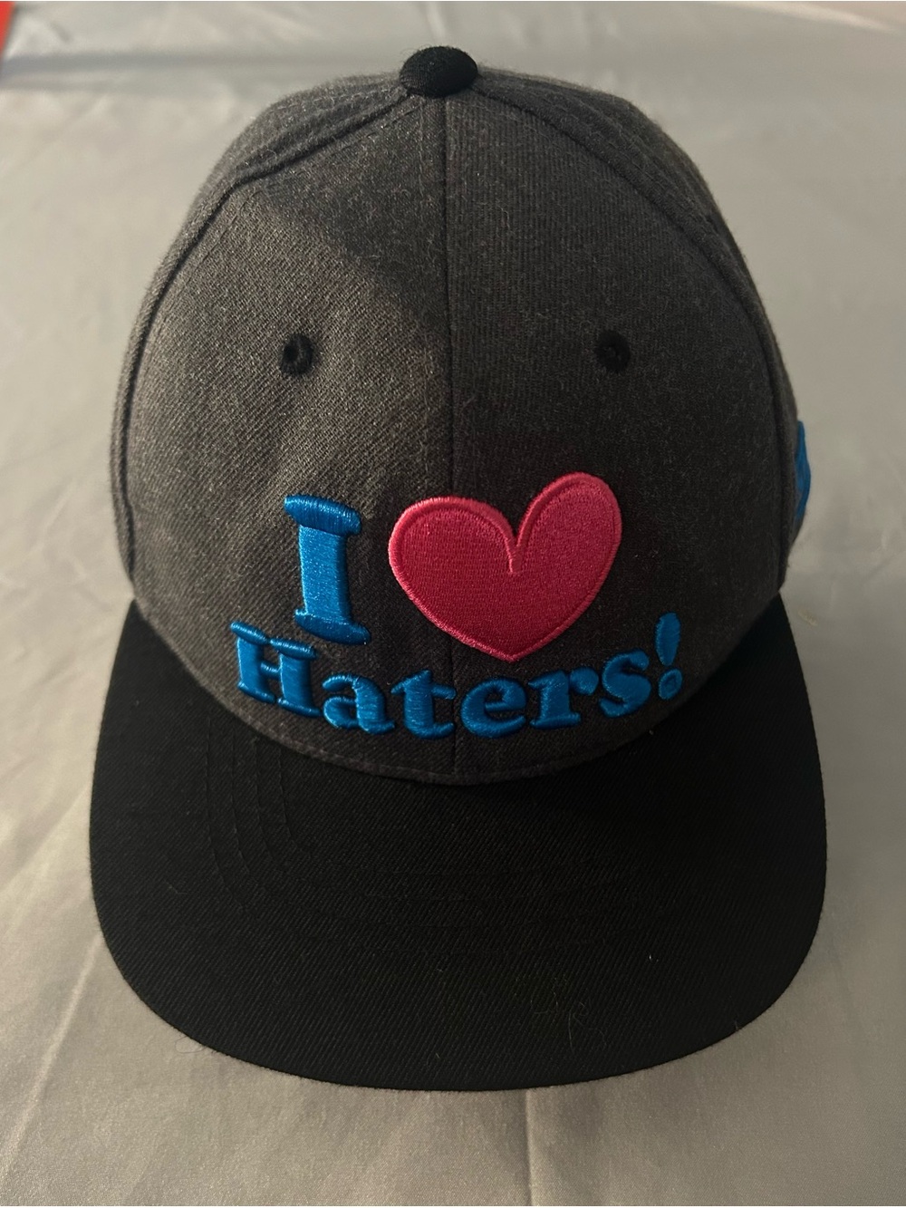 DGK I Love Haters Snapback Hat Black Grey Streetwear Skate One Size